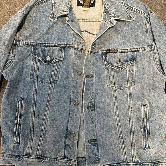 Harley Davidson Jean jacket size large - Picture 7 of 7